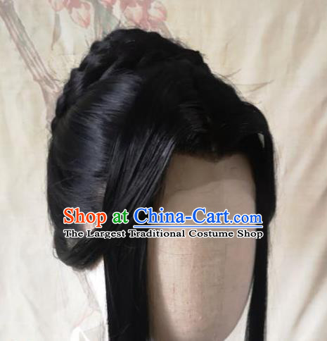 China Traditional Drama Word of Honor Chu Wanning Hair Accessories Cosplay Young Lady Front Lace Wigs Headwear Ancient Swordswoman Hairpieces