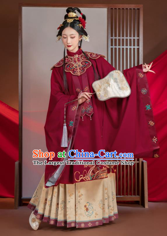 China Traditional Court Wedding Historical Clothing Ancient Imperial Consort Garment Costumes Ming Dynasty Palace Woman Hanfu Dress Apparels