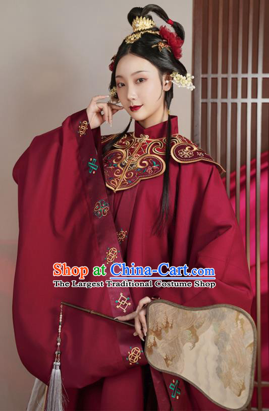 China Traditional Court Wedding Historical Clothing Ancient Imperial Consort Garment Costumes Ming Dynasty Palace Woman Hanfu Dress Apparels