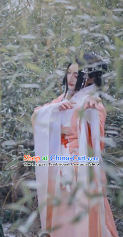 Custom Chinese Cosplay Imperial Consort Garment Costumes Traditional Ni Shui Han Fu Wanqing Pink Dress Outfits Ancient Queen Clothing