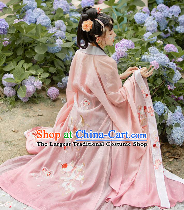 China Tang Dynasty Palace Princess Historical Clothing Traditional Court Lady Hanfu Dress Ancient Noble Beauty Garment Costumes