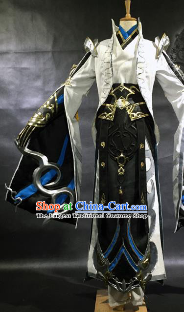 China Ancient Taoist Priest Clothing Traditional JX Online Chivalrous Kawaler Garment Costumes Cosplay Swordsman Apparels