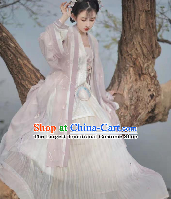 China Ancient Royal Princess Garment Costumes Song Dynasty Historical Clothing Traditional Noble Infanta Hanfu Dress Apparels for Women