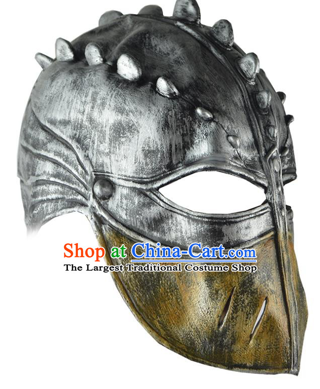 Top Cosplay Sparta Hero Face Mask Masquerade Party Prop Helmet Stage Show Mask Halloween Fancy Ball Warrior Hair Accessories