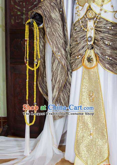 China Cosplay Swordsman Hanfu Clothing Ancient King Garment Costumes Traditional Puppet Show Emperor Uniforms