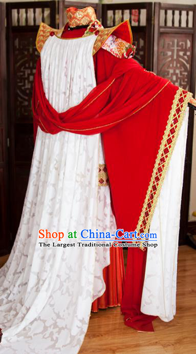 China Traditional Puppet Show Royal Prince Uniforms Cosplay Swordsman King Hanfu Clothing Ancient Young Childe Garment Costumes