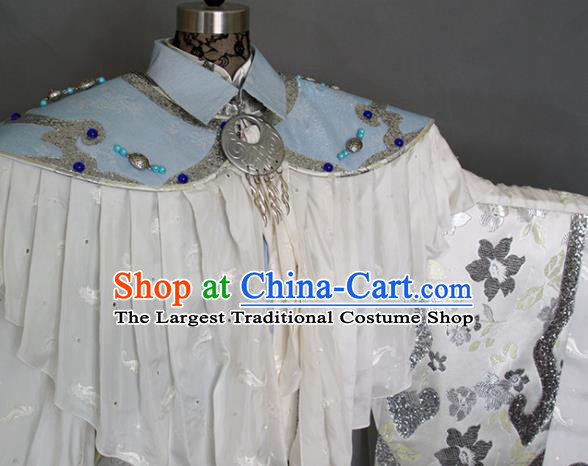 China Traditional Puppet Show Swordsman Nan Xiuzhen Uniforms Cosplay Young Shopkeeper Hanfu Clothing Ancient Chivalrous Male Garment Costumes
