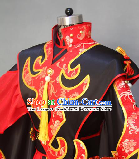 China Cosplay Female Swordsman Garment Costumes Ancient Queen Hanfu Dress Traditional Puppet Show Princess Gongsun Yue Clothing