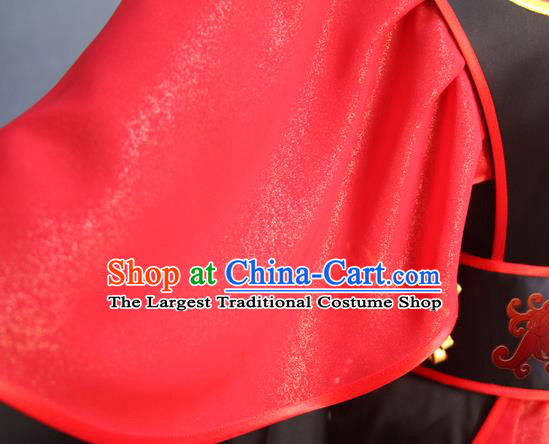 China Cosplay Female Swordsman Garment Costumes Ancient Queen Hanfu Dress Traditional Puppet Show Princess Gongsun Yue Clothing