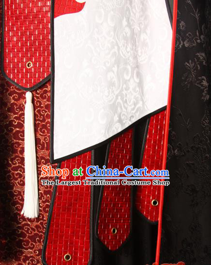 China Ancient Emperor Garment Costumes Traditional Puppet Show Swordsman Uniforms Cosplay Royal Highness Hanfu Clothing