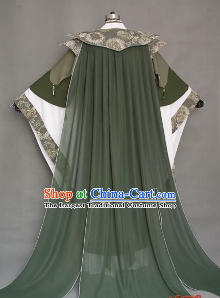 China Traditional Puppet Show Swordsman Mo Cangli Uniforms Cosplay Chivalrous Knight Hanfu Clothing Ancient King Garment Costumes