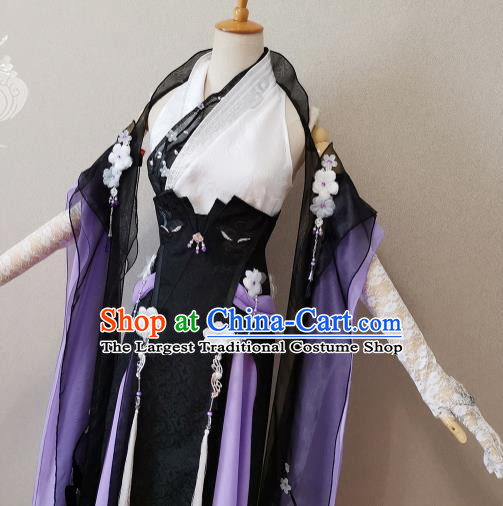 Professional China Ancient Swordswoman Dress Outfits Traditional Female Warrior Clothing Cosplay Empress Garment Costumes