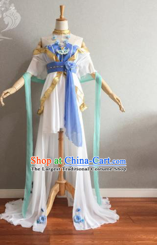 Professional China Cosplay Goddess Garment Costumes Ancient Fairy Dress Outfits Traditional Court Dance Clothing