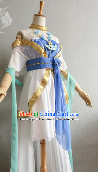 Professional China Cosplay Goddess Garment Costumes Ancient Fairy Dress Outfits Traditional Court Dance Clothing