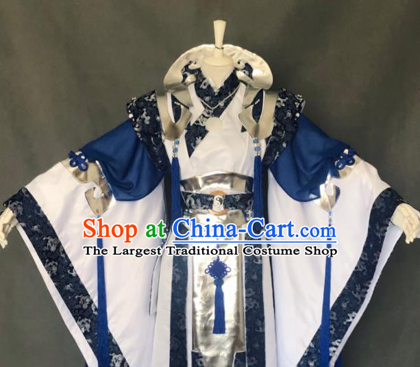 Chinese Ancient Taoist Uniforms Traditional Puppet Show Swordsman Garment Costumes Cosplay Chivalrous Immortal Clothing