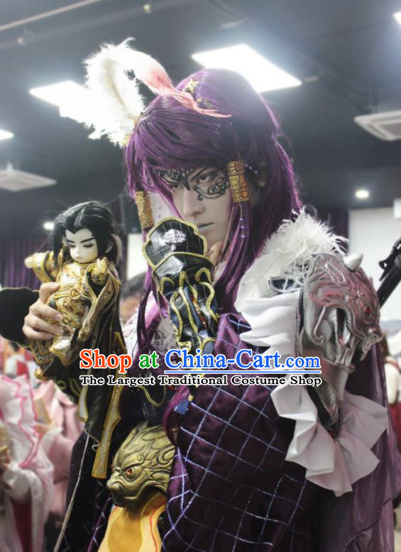 Chinese Ancient Young Hero Uniforms Traditional Thunderbolt Fantasy Swordsman Sha Wusheng Garment Costumes Cosplay Royal Prince Clothing