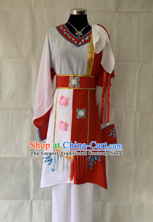 China Ancient Swordswoman Clothing Beijing Opera Wudan Dress Outfits Traditional Opera Female Knight Garment Costumes