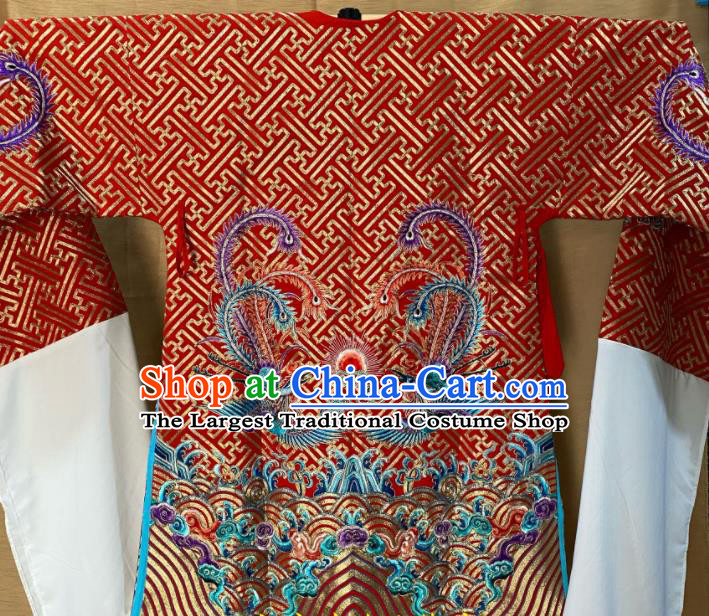 China Traditional Opera Imperial Concubine Garment Costume Ancient Empress Clothing Beijing Opera Hua Tan Embroidered Red Dress Outfits