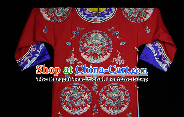 China Beijing Opera Hua Tan Embroidered Red Dress Traditional Opera Princess Garment Costume Ancient Court Beauty Clothing