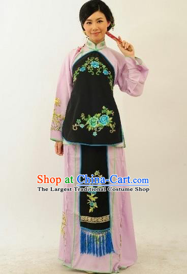 China Ancient Country Woman Clothing Beijing Opera Young Lady Dress Outfits Traditional Opera Village Girl Garment Costumes