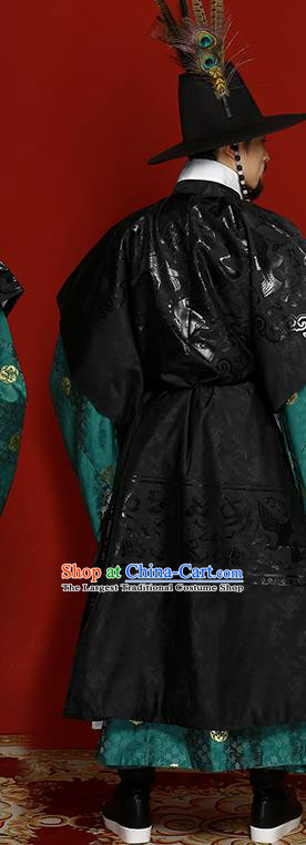 China Ming Dynasty Emperor Garment Costumes Traditional Historical Clothing Ancient Hanfu Apparels for Men