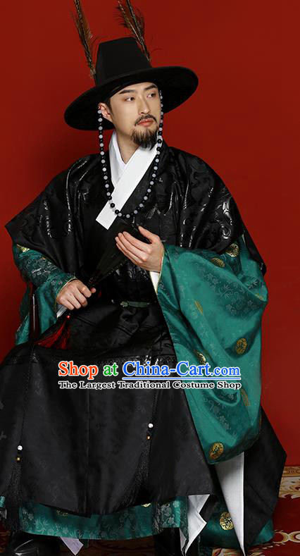 China Ming Dynasty Emperor Garment Costumes Traditional Historical Clothing Ancient Hanfu Apparels for Men