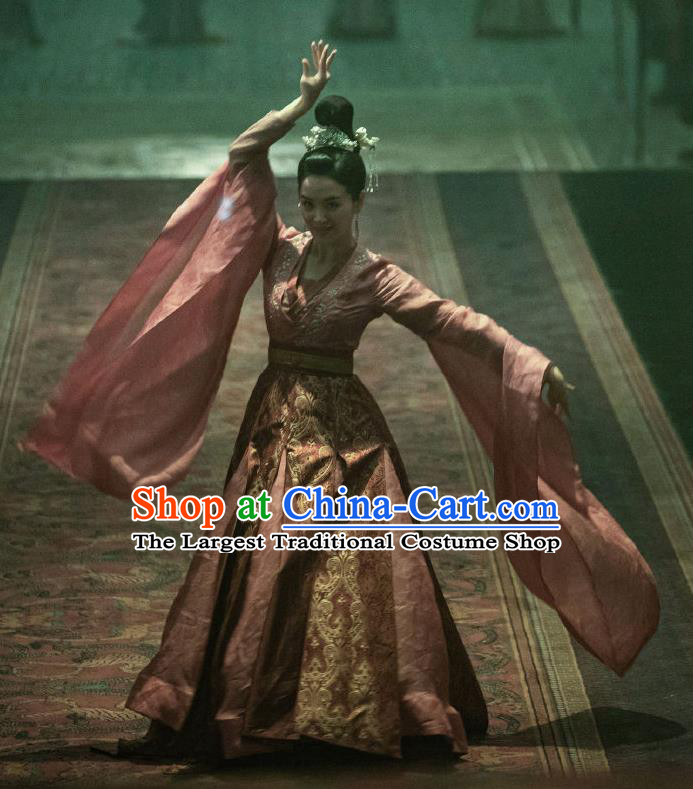 The Rebel Princess China Ancient court Lady Garment Costumes Southern and Northern Dynasties Hanfu Dress Clothing