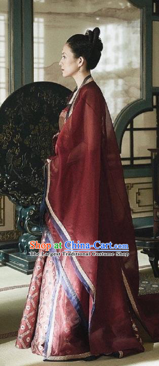 China Drama The Rebel Princess Replica Costumes Southern and Northern Dynasties Clothing Ancient Royal Rani Zhang Ziyi Hanfu Dress Garments