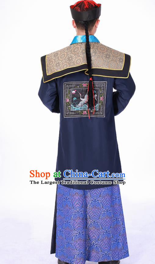 Chinese Ancient Official Clothing Qing Dynasty Minister Costumes and Hat