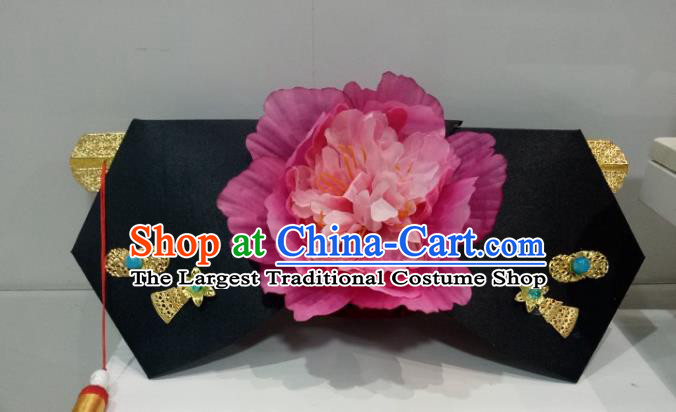 China Ancient Court Maid Giant Wing Headpiece TV Series My Fair Princess Hair Accessories Traditional Qing Dynasty Mammy Headdress