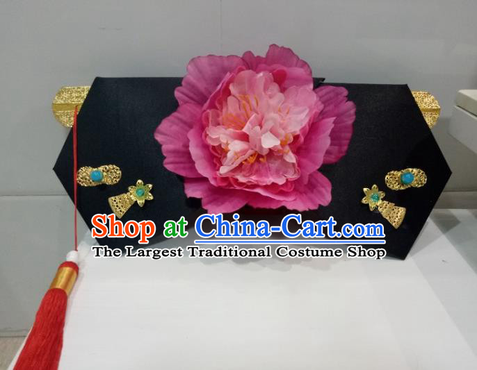 China Ancient Court Maid Giant Wing Headpiece TV Series My Fair Princess Hair Accessories Traditional Qing Dynasty Mammy Headdress