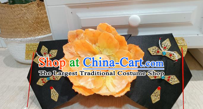 China Traditional Qing Dynasty Headdress TV Series My Fair Princess Xiao Yanzi Headpiece Ancient Giant Wing Hair Accessories