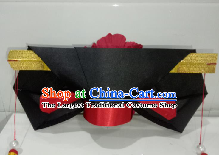 China Ancient Noble Woman Giant Wing Hair Accessories Traditional Qing Dynasty Princess Consort Headdress TV Series My Fair Princess Headpiece