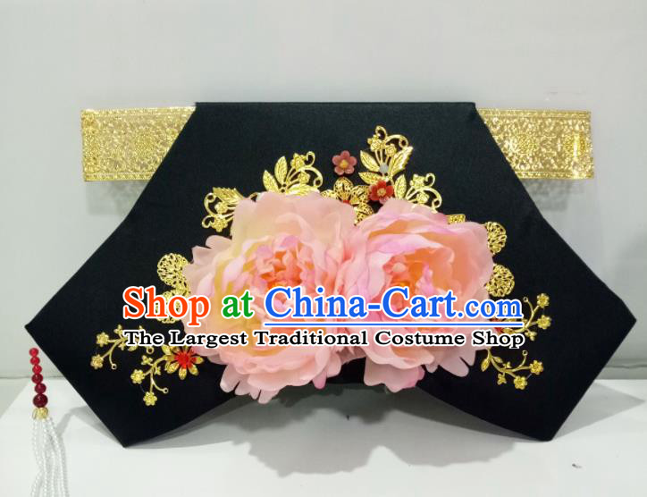 China Ancient Palace Lady Giant Wing Hair Accessories Traditional Qing Dynasty Princess Headdress TV Series Treading On Thin Ice Ruo Xi Headpiece