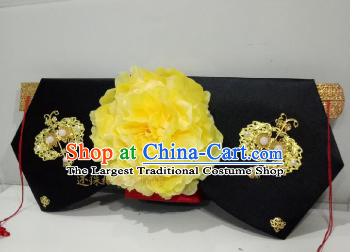 China Traditional Qing Dynasty Giant Wing Headdress TV Series Princess of Huai Yu Headpiece Ancient Court Lady Hair Accessories