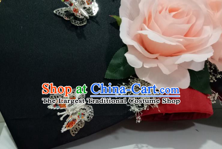 China Traditional Qing Dynasty Giant Wing Headdress TV Series Princess of Huai Yu Headpiece Ancient Palace Lady Hair Accessories
