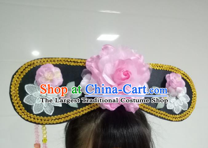 China TV Series My Fair Princess Qing Er Headpiece Ancient Infanta Hair Accessories Traditional Qing Dynasty Headdress