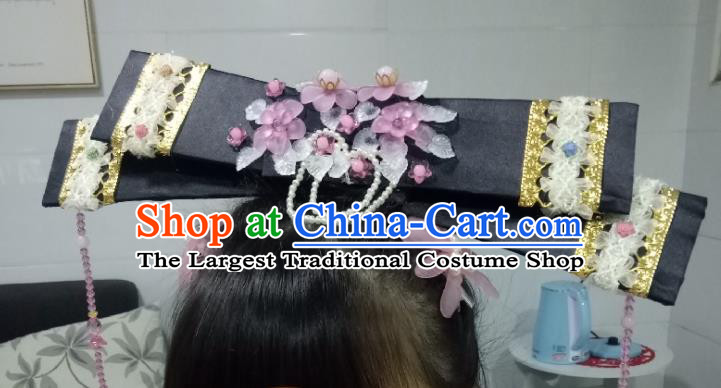 China Ancient Court Lady Hair Accessories Traditional Qing Dynasty Headdress TV Series My Fair Princess Xia Ziwei Headpiece