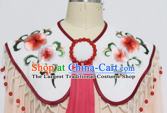 China Peking Opera Hua Tan Garment Costumes The Romance of West Chamber Cui Yingying Clothing Shaoxing Opera Noble Lady Dress