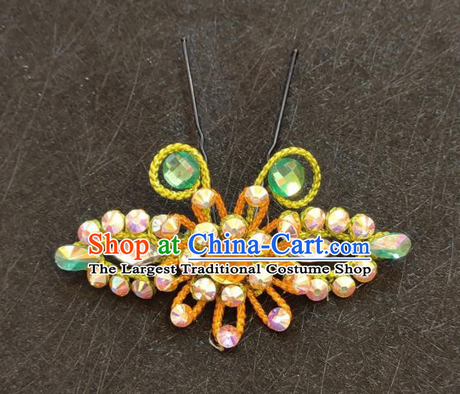 Chinese Beijing Opera Hair Accessories Traditional Opera Diva Headpiece Huangmei Opera Noble Lady Butterfly Hairpin