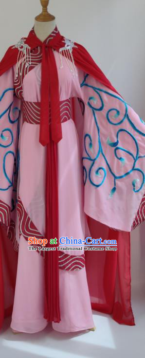 China Peking Opera Diva Costume Ancient Palace Princess Clothing Shaoxing Opera Wang Zhao Jun Pink Dress