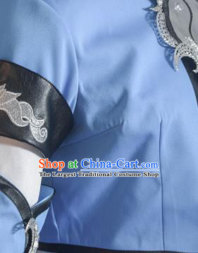 Chinese Gama Jian Xia Qing Yuan Young Lady Dress Cosplay Fairy Garment Costumes Ancient Female Swordsman Clothing