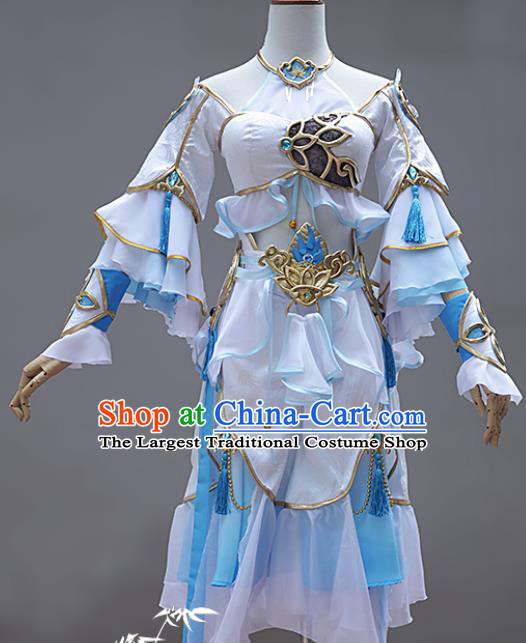 Gama Cosplay Fairy White Dress A Chinese Ghost Story Garment Costumes Ancient Female Swordsman Clothing