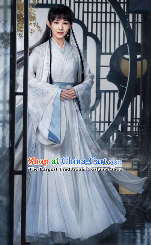 Chinese Ancient Noble Lady Clothing Wu Xia Series Word Of Honor Gao Xiaolian Dress Traditional Hanfu Garment Costumes