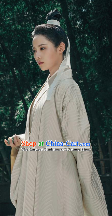 Chinese Wuxia TV Series Sword Snow Stride Garment Ancient Young Childe Replica Costumes Princess Sui Zhu Dress Clothing