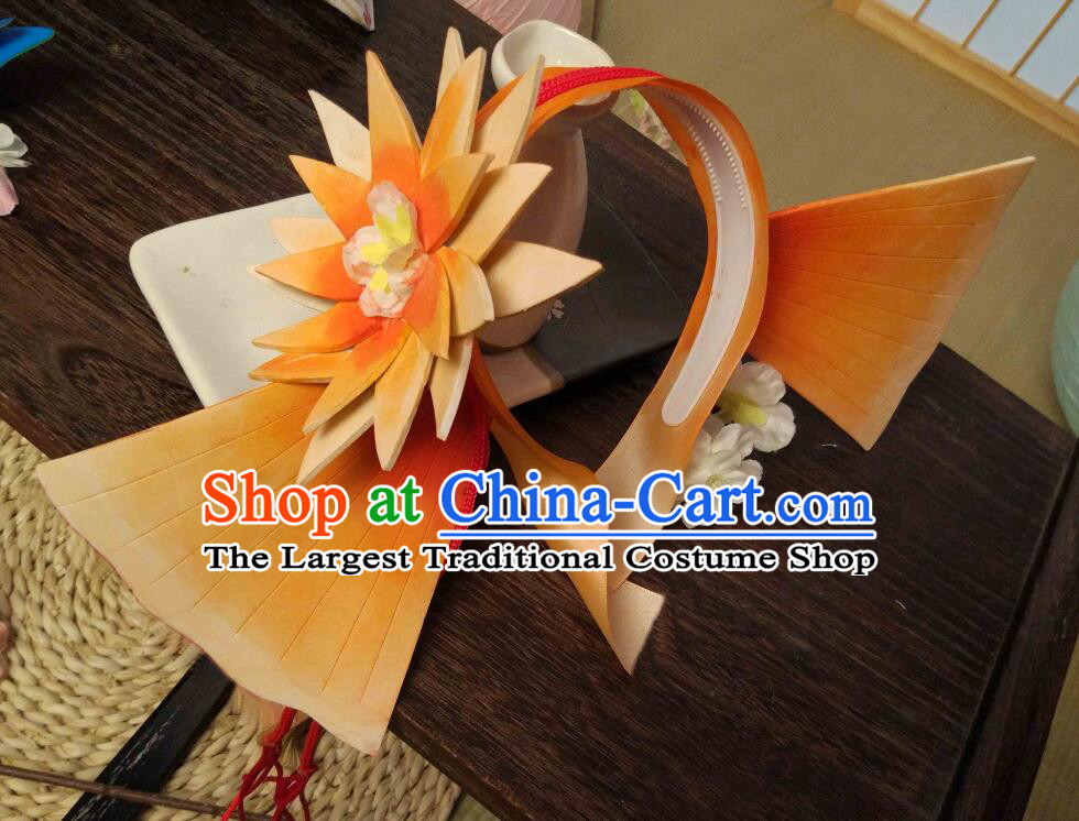 Handmade Cosplay Carp Headband Fins Headpiece Onmyoji Fish Hair Jewelry