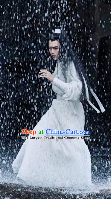 Sword Snow Stride TV Series Xu Feng Nian Replica Garments Chinese Ancient Swordsman White Costumes Knight Errant Clothing