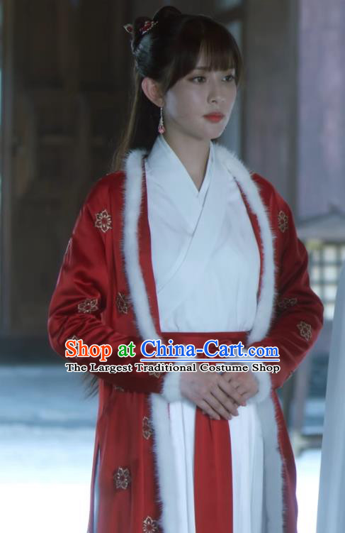Chinese Ancient Servant Woman Dress Clothing Wuxia TV Series Sword Snow Stride Garment Young Beauty Replica Costumes