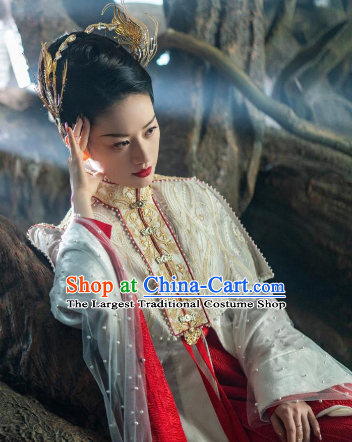 TV Series The Blue Whisper Cruel Princess Shunde Garment Costumes Chinese Xian Xia Ancient Goddess Dress Clothing