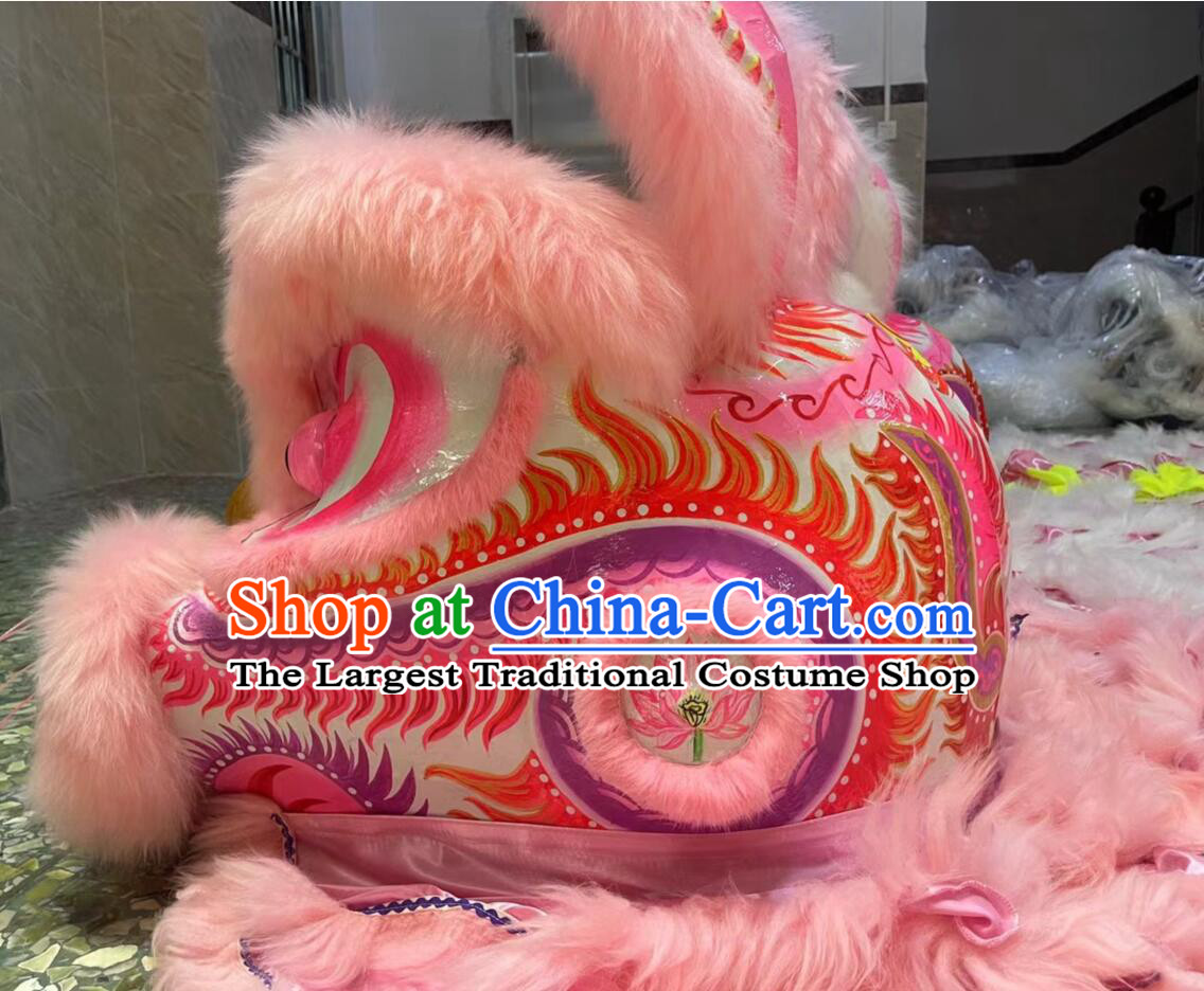 Top Chinese New Year Grand Opening and Happy Celebration Pink Rabbit Dance Costumes Dancing Lion Complete Set